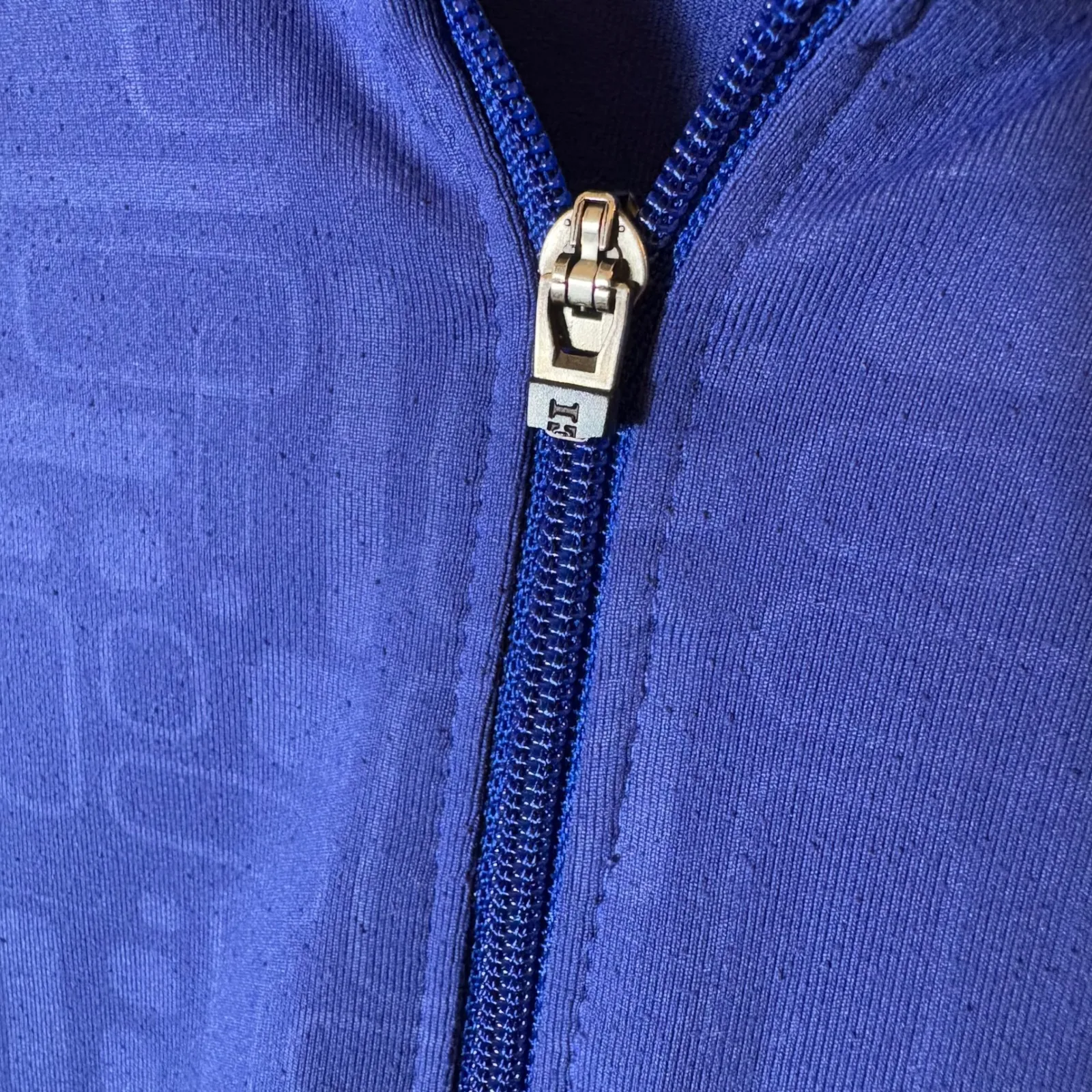 REI Performance Base Layer‎ Hooded Quarter Zip Pullover Size Medium Blue - Image 5