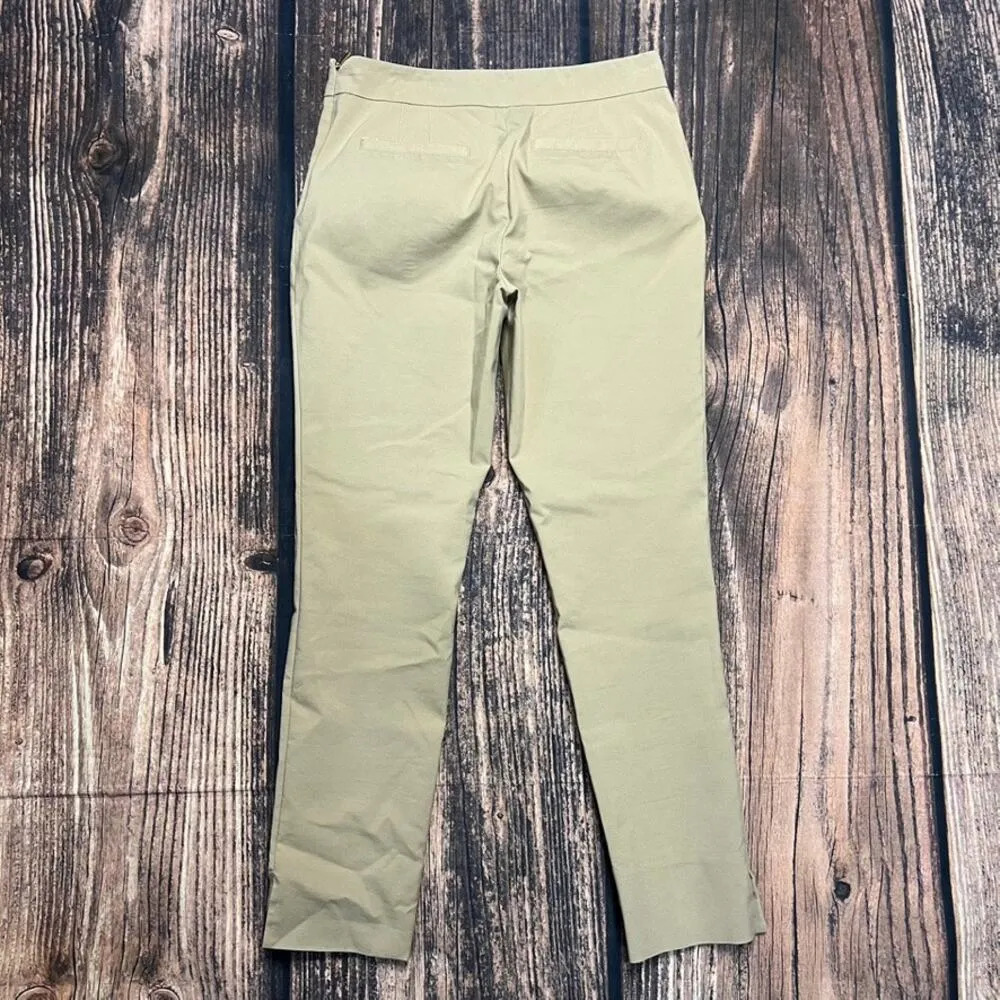 Tory Burch‎ Women's Beige Slim Dress Pants Size 0 - Image 4