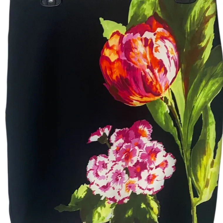 Petit Pois by Viviana G "Vogue Bloom" Mesh Pencil Skirt - Image 3