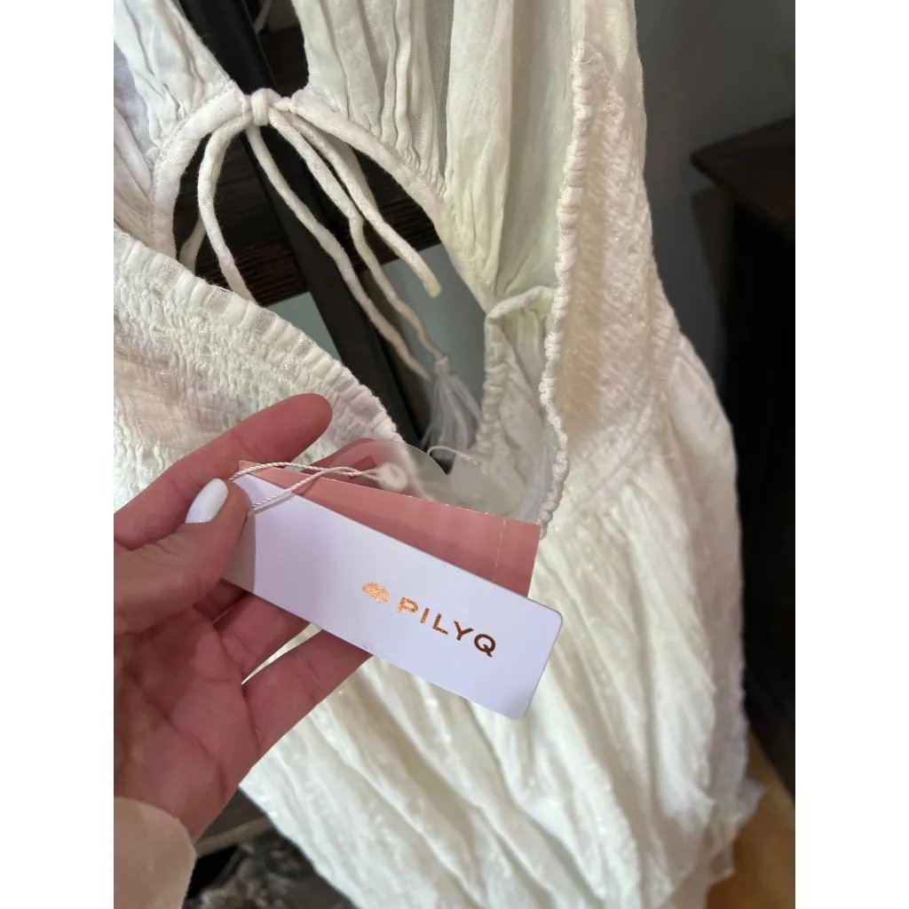 PQ Swim Dahlia Dress Water Lily Womens Size XS/S White - Image 10