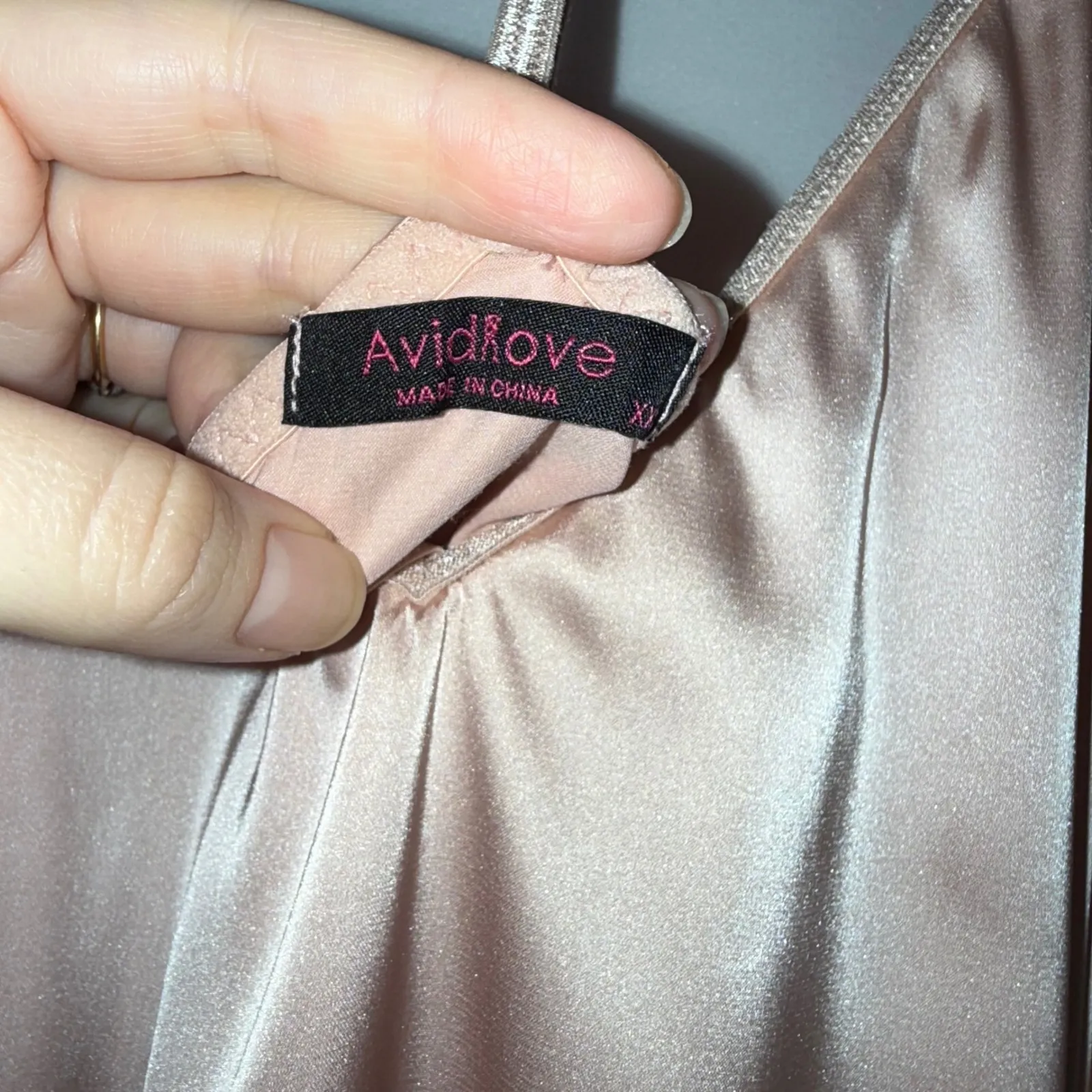 Coquette Fairy Vintage‎ Lace Camisole Night Top Blush Pink Size XXL - Image 4