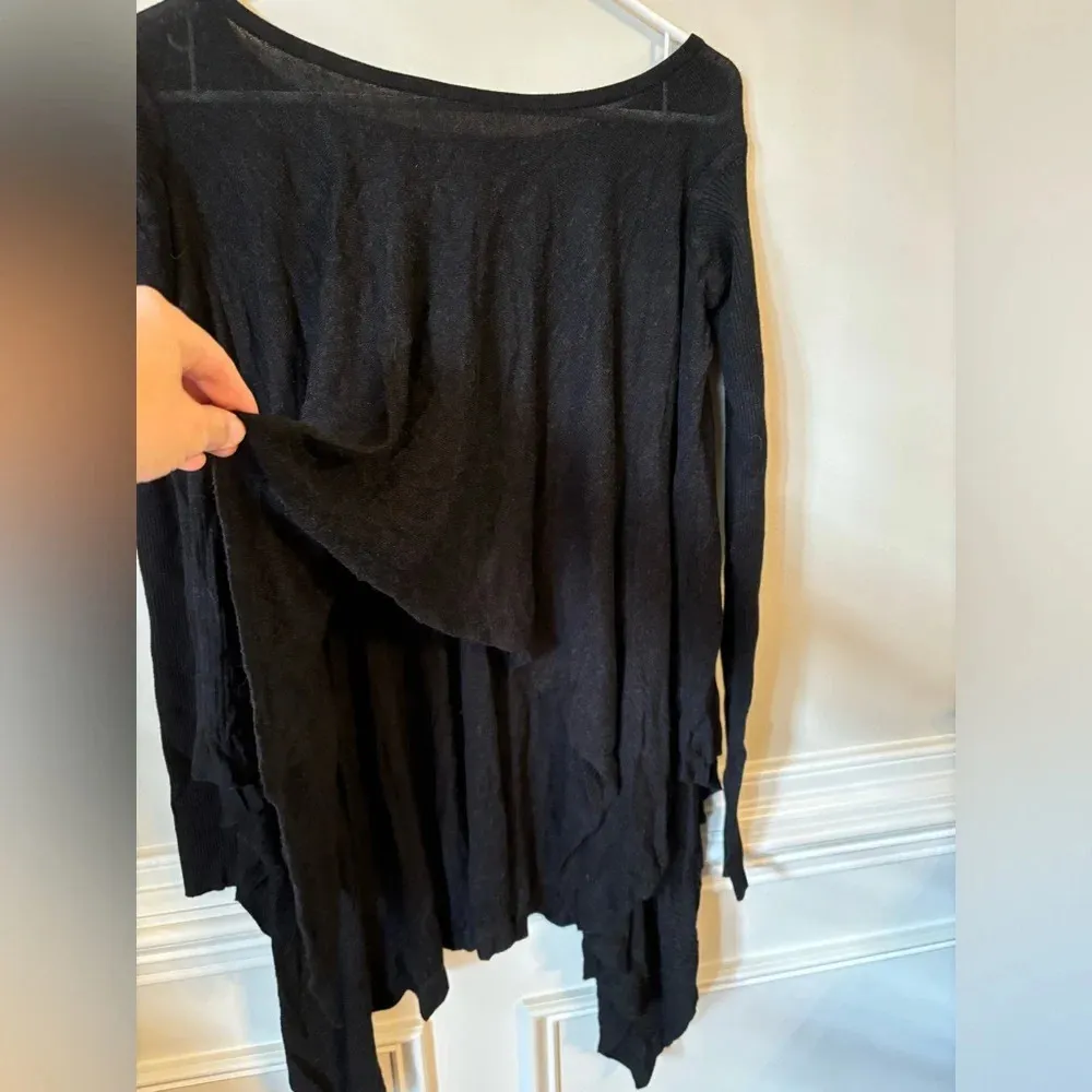 Hi-Lo Asymmetrical Black Sweater Size Small - Image 3