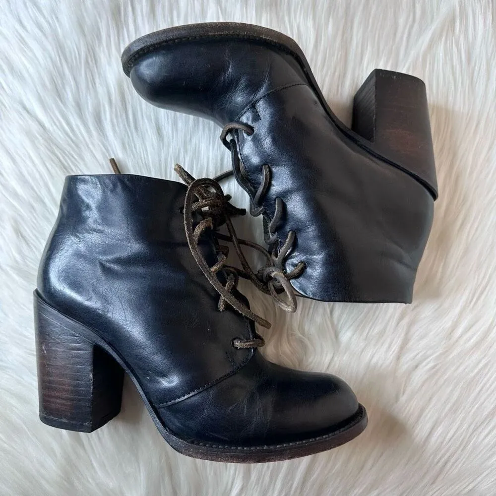 Freebird by Steven Beck Lace Up Booties Size 9 - Image 9
