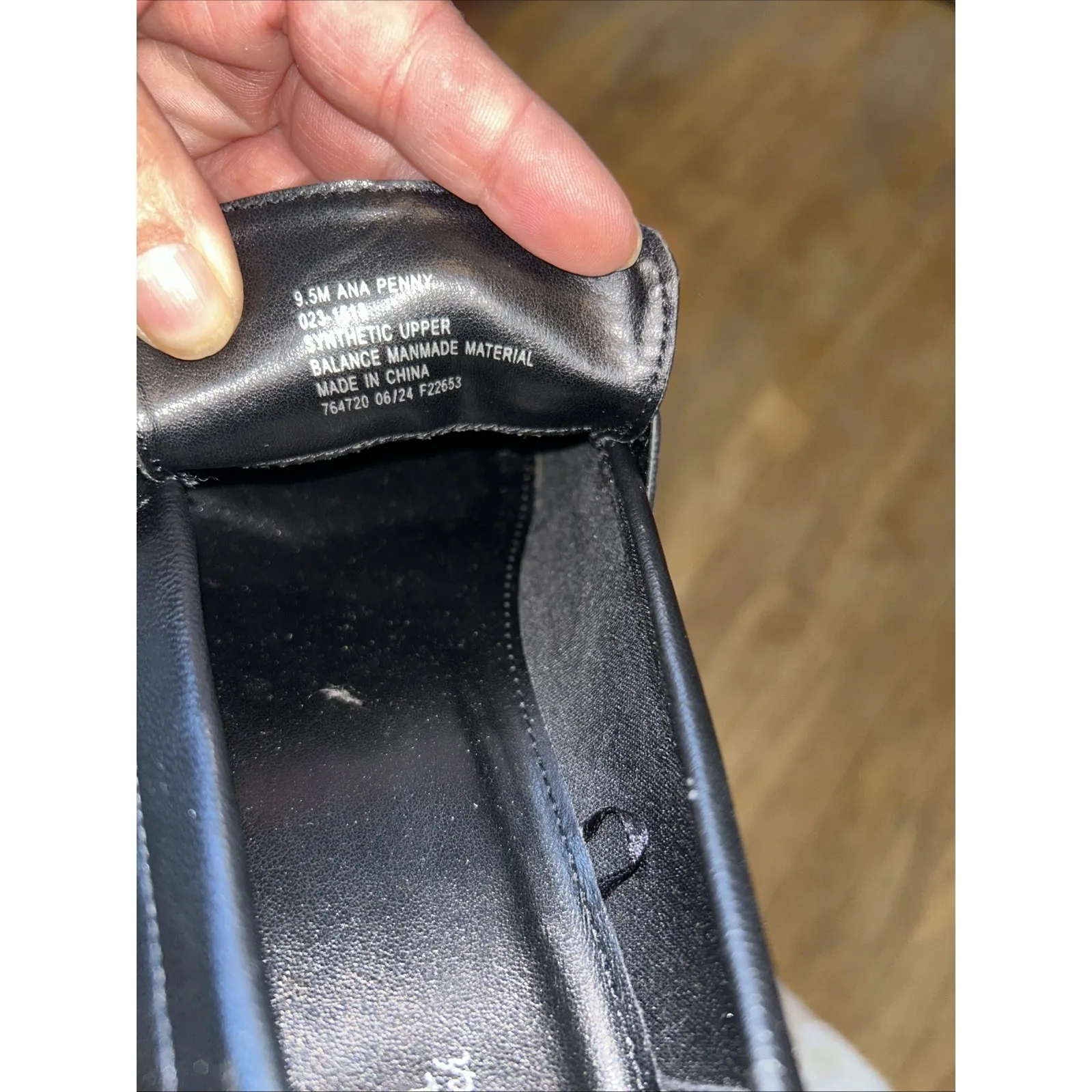 Chunky Heel Loafers Black y2k 9.5 A.N.A. Penny Goth Whimsigoth‎ Academia Witchy - Image 8