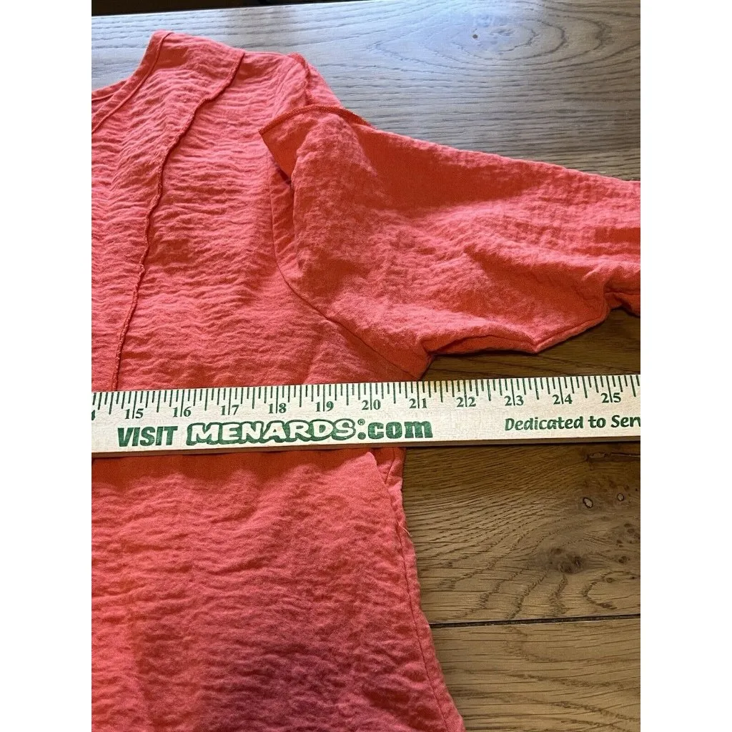 Lulu B Size Large Tunic Top‎ Long Sleeve Lagenlook Colorful Basic Casual Preppy - Image 4