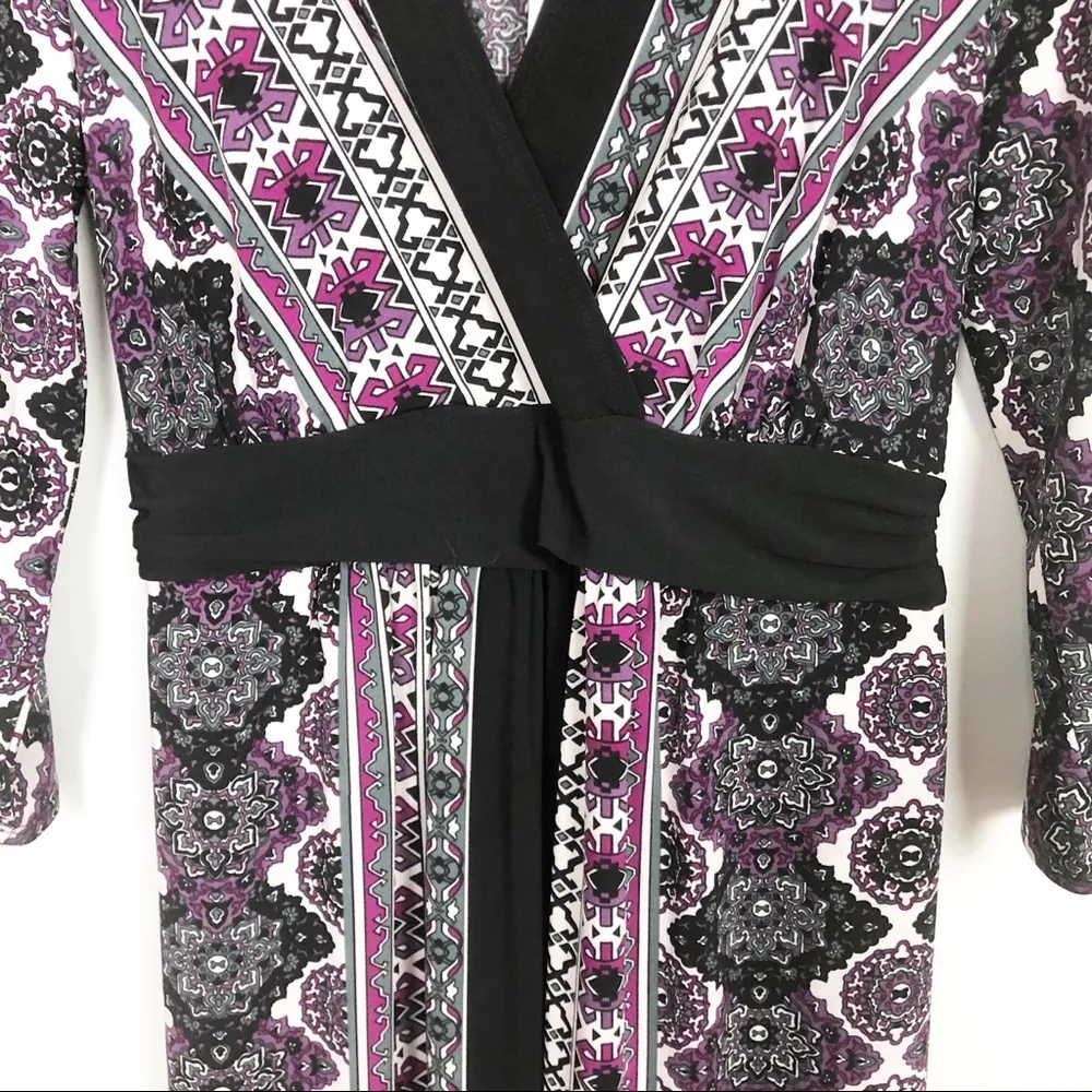 Motherhood Maternity Surplice Bodice Dress Small - Image 3