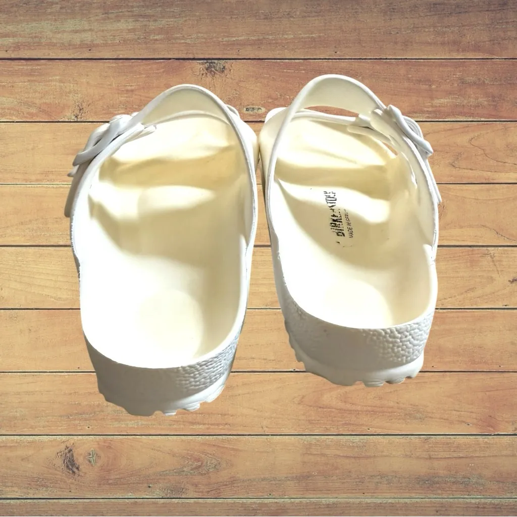 Birkenstock Arizona EVA Womens Size 8 White Beach Walking Outdoor Slide Sandals - Image 5