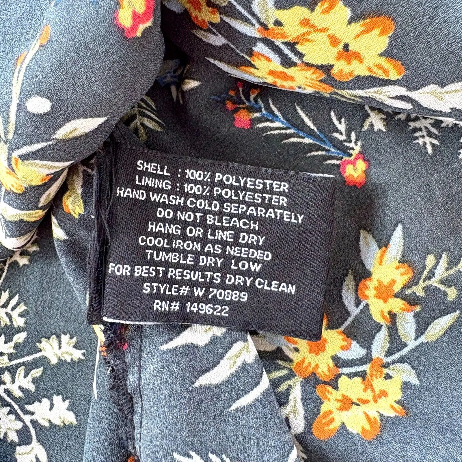 Walter Baker Emi Ruffle Floral Midi Dress‎ | Black Size 2 - Image 4