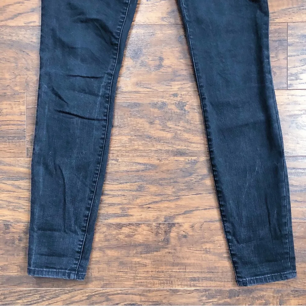 Madewell • High Riser Skinny Jeans faded black Lunar washed stretch denim - Image 8