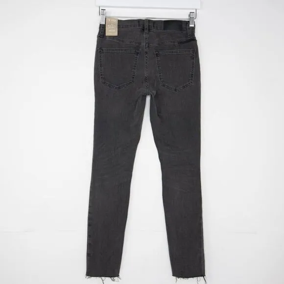 NEW‎ Madewell Petite 9" Mid-Rise Skinny Jeans in Black Sea, 25P - Image 5