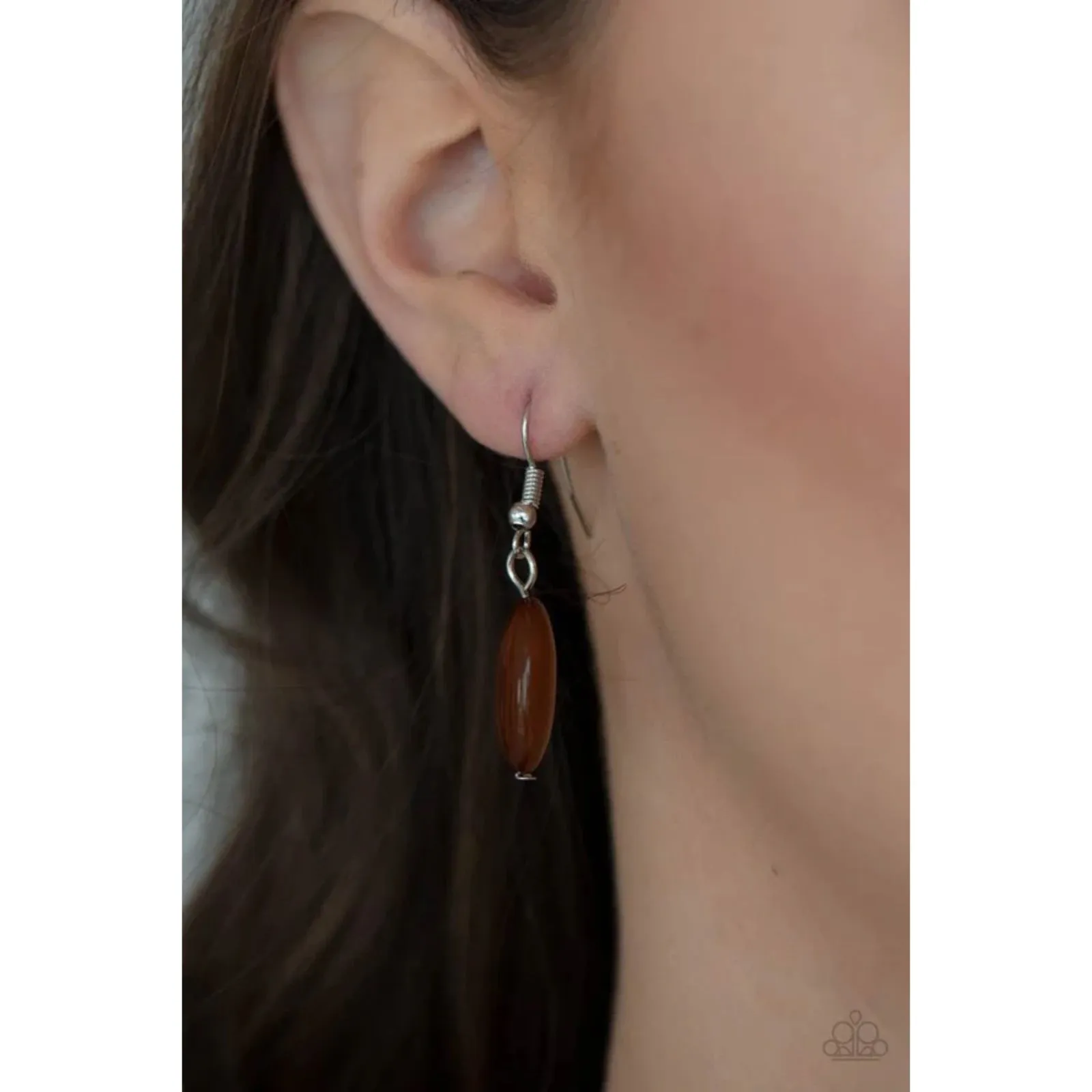 Paparazzi Beachside Boardwalk Brown Necklace (509) - Image 3