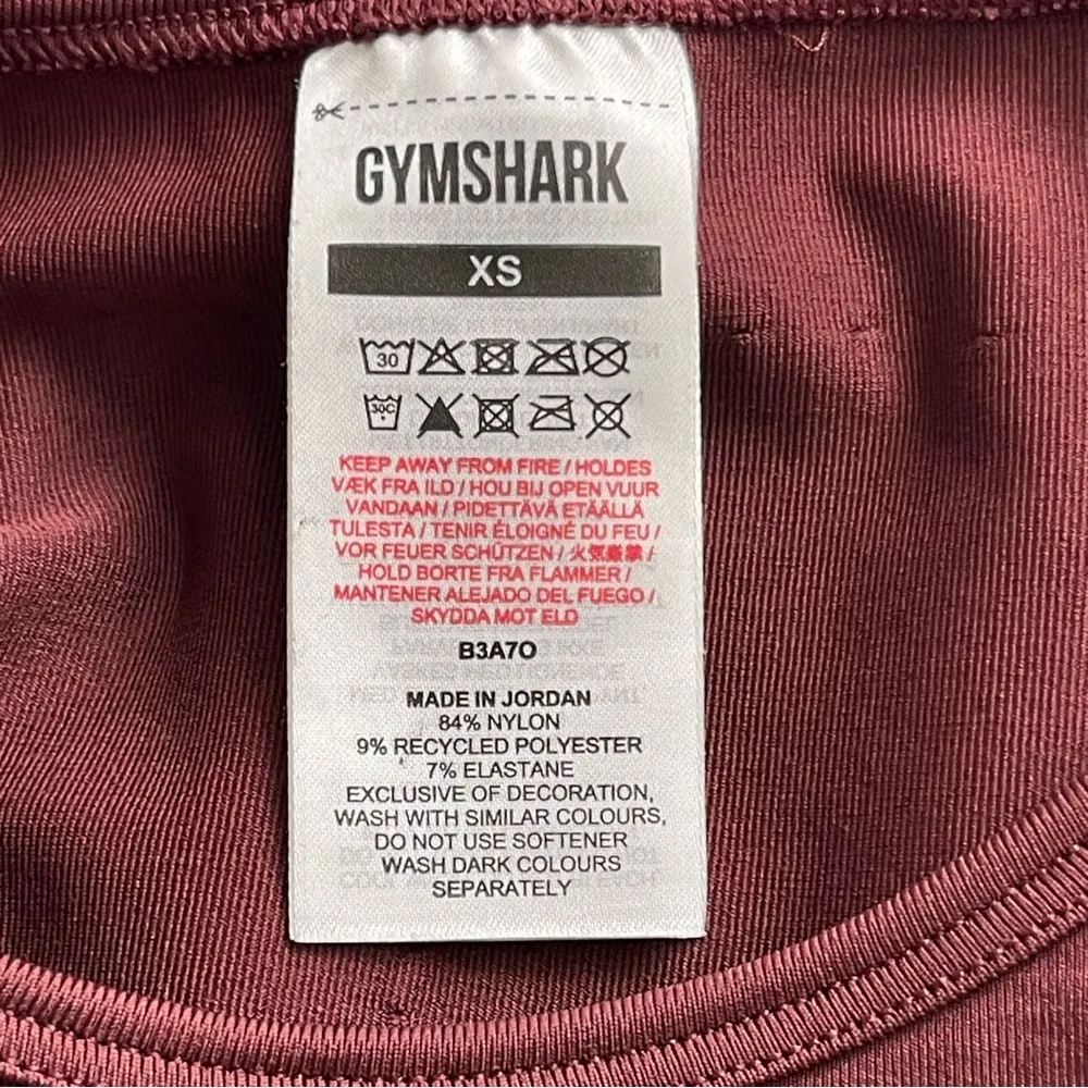 Sweat Seamless Midi Tank Maroon Women’s Size XS Athleisure Athletic - Image 6