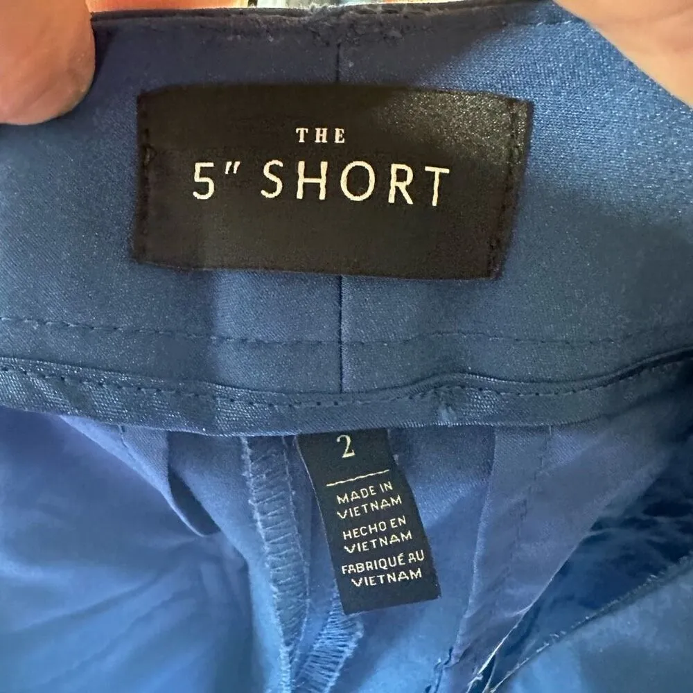 White House Black Market blue 5” beachy normcore shorts - Image 3