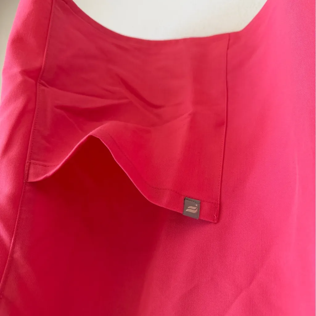 Fabletics Method 2-Pocket Scrub Top Pink Womens 3X Career Workwear - Image 2