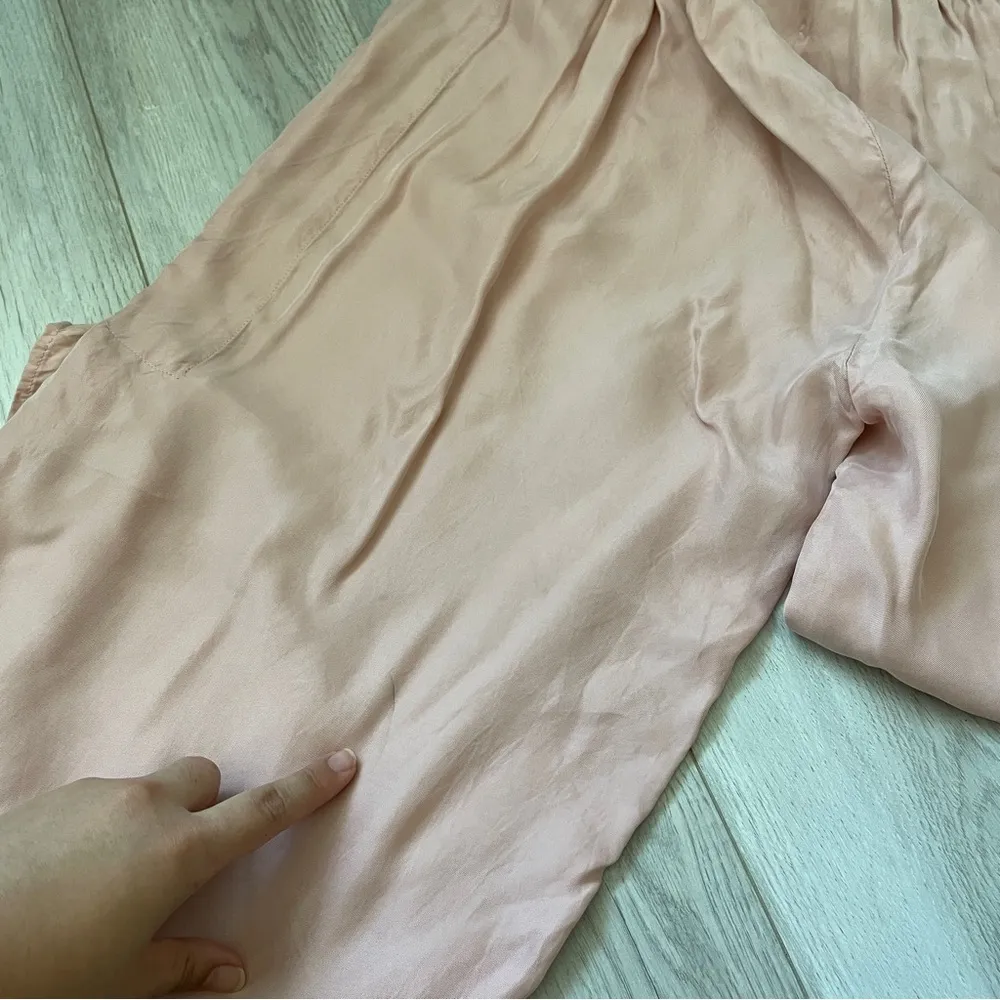 Berlook Cupro Side Split Pajama Satin Pants Pink (Small) loungewear swim coverup - Image 7