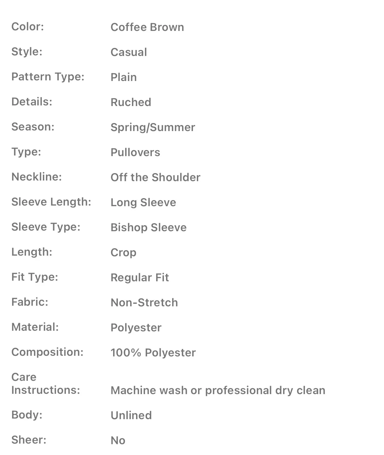 Authentic Digs Cold Shoulder Crop Top - Image 4