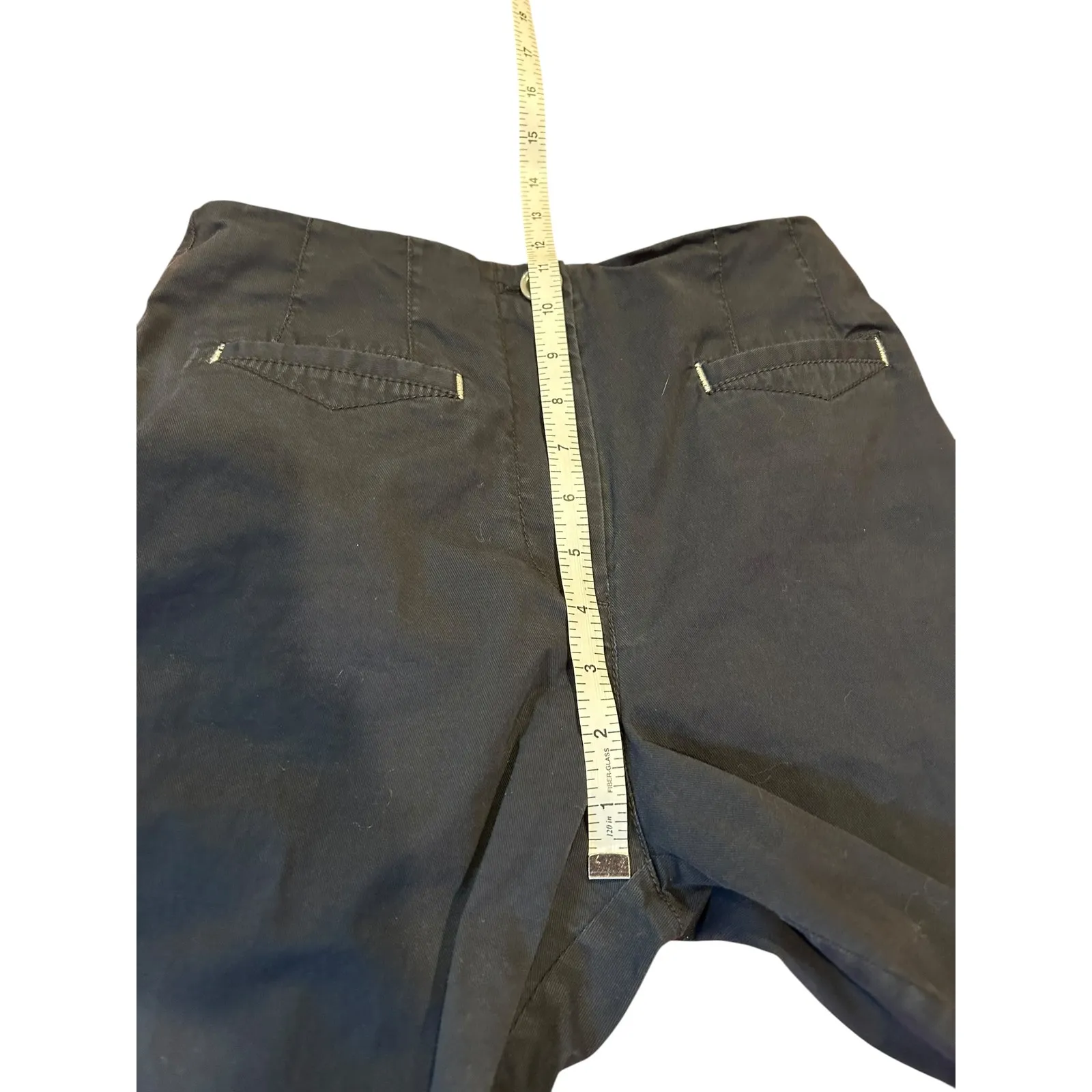 ANTHROPOLOGIE MAEVE Women's Pants Size 4 Black Stretch Chino High Rise - Image 6