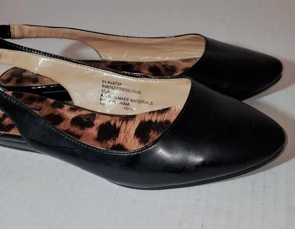 Rialto Sling Back Pointed Toe Flat Sandal 6.5 Blk - Image 4