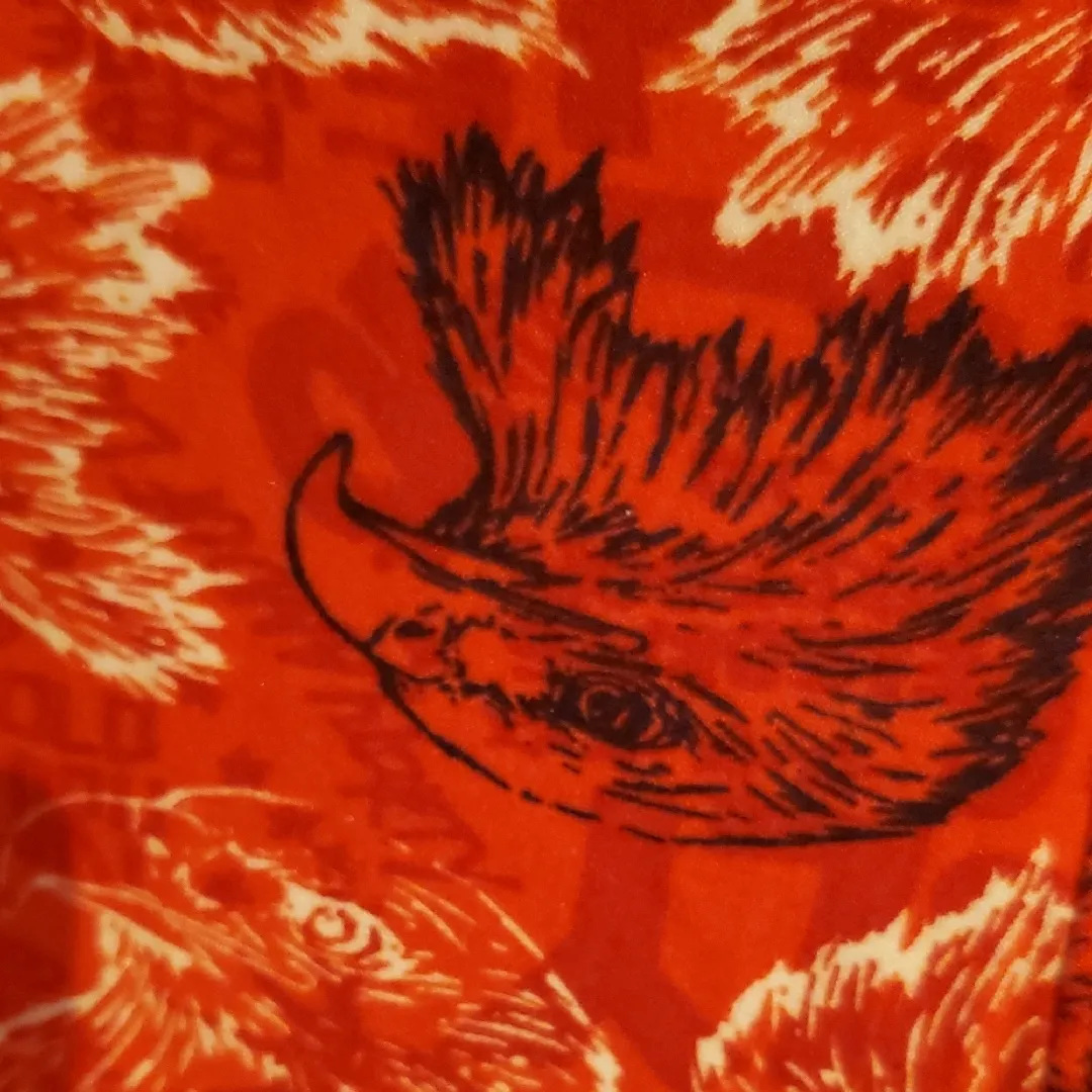 LuLaRoe Red Leggings With Eagle Heads - Image 3