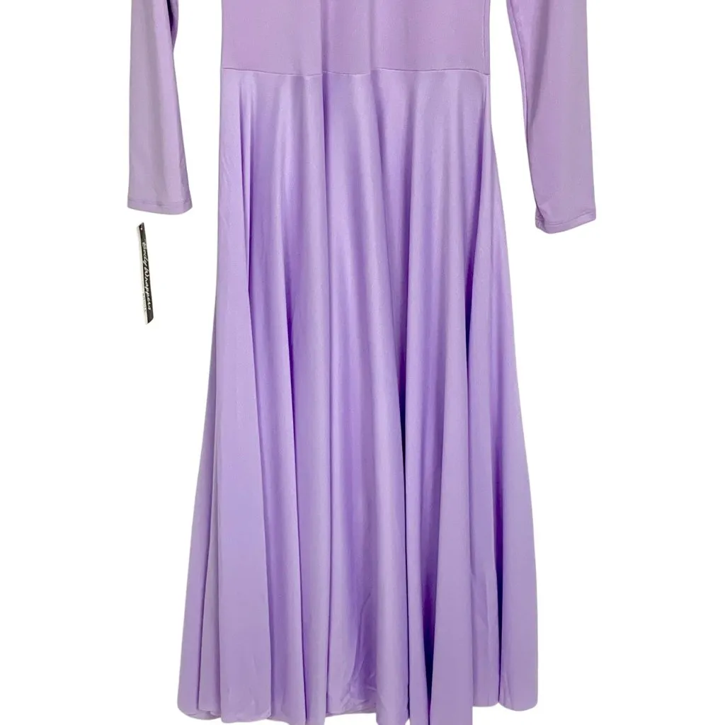 Body Wrappers Praise Purple XL Maxi Dance Dress Full Lyrical Liturgical Worship - Image 4