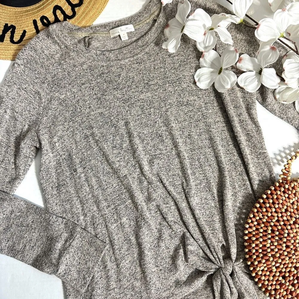 Nine Britton  Stitch Fix Billie Tie Front Brushed Knit Long Sleeve Top - Image 8