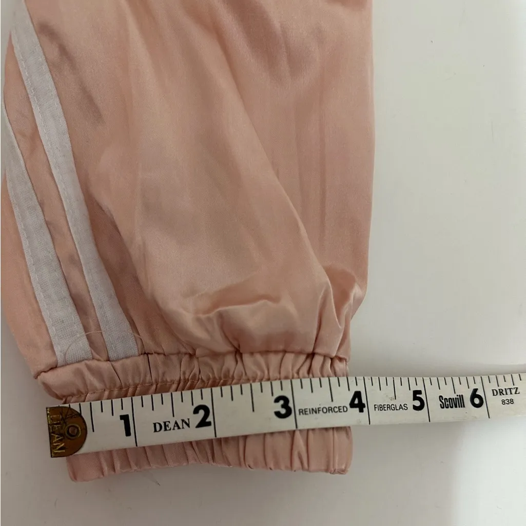 Blush Pink Satin Tracksuit Set Jacket & Pants Streetwear - SEE NOTES ON SIZING - Image 12