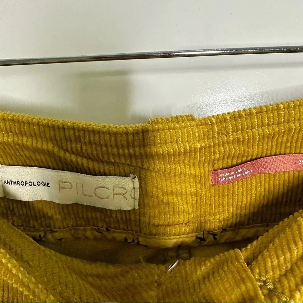 Pilcro Anthropologie Slim Corduroy Cargo Zip Ankle Trousers Pants Size 31 - Image 10