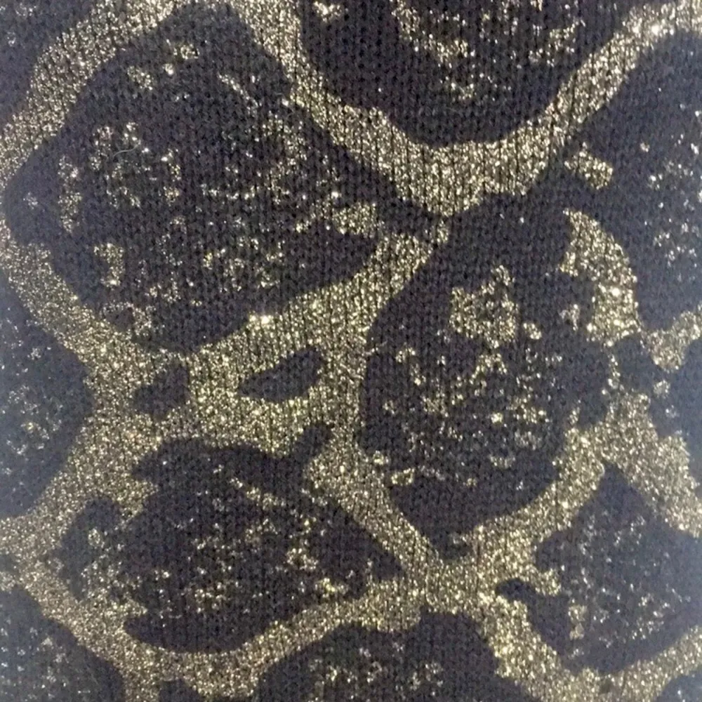 AB Studio Sweater Dress, Black, Gold, Medium - Image 3