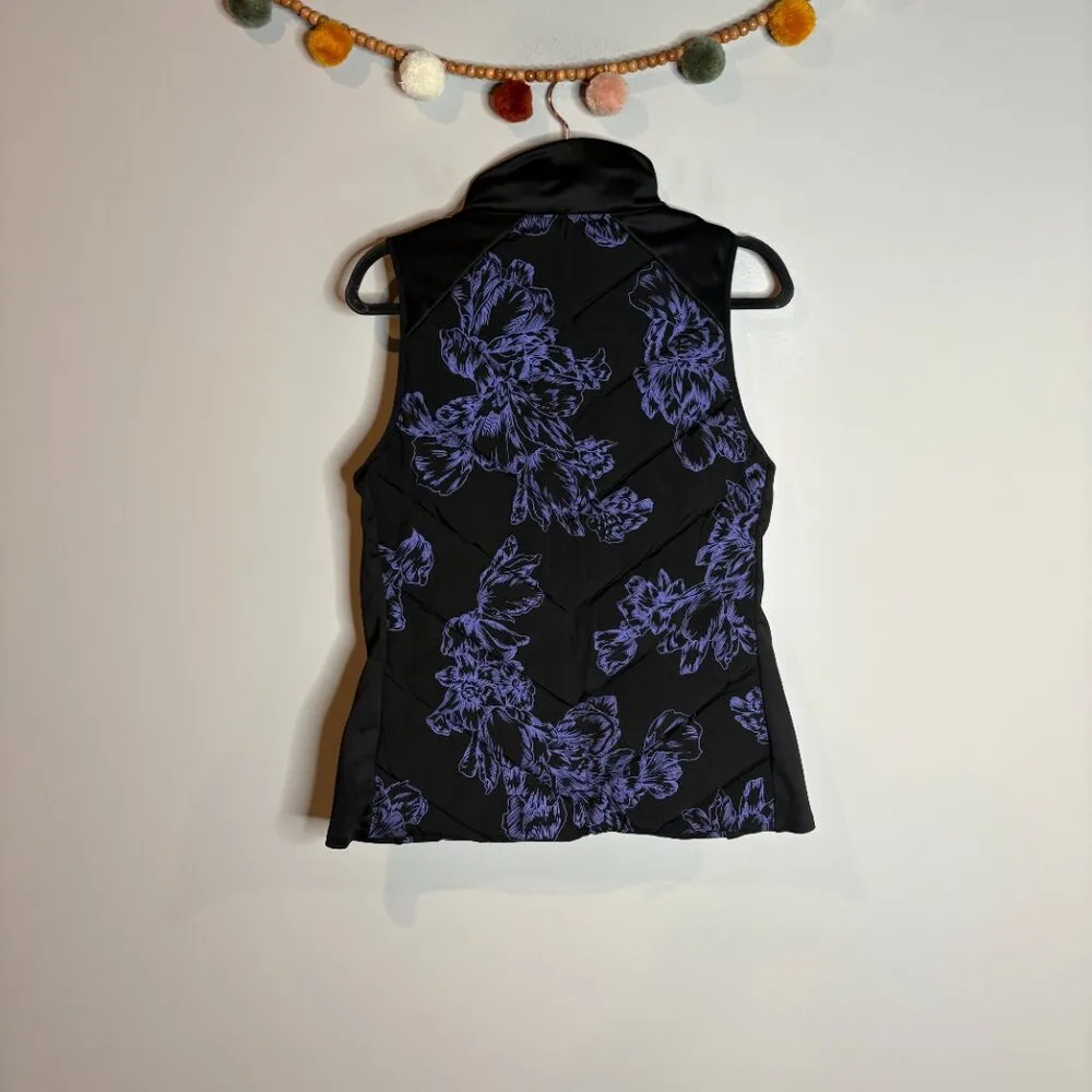 Athleta Women's Inlet Reflective Vest in Astral Bloom Black - Image 6