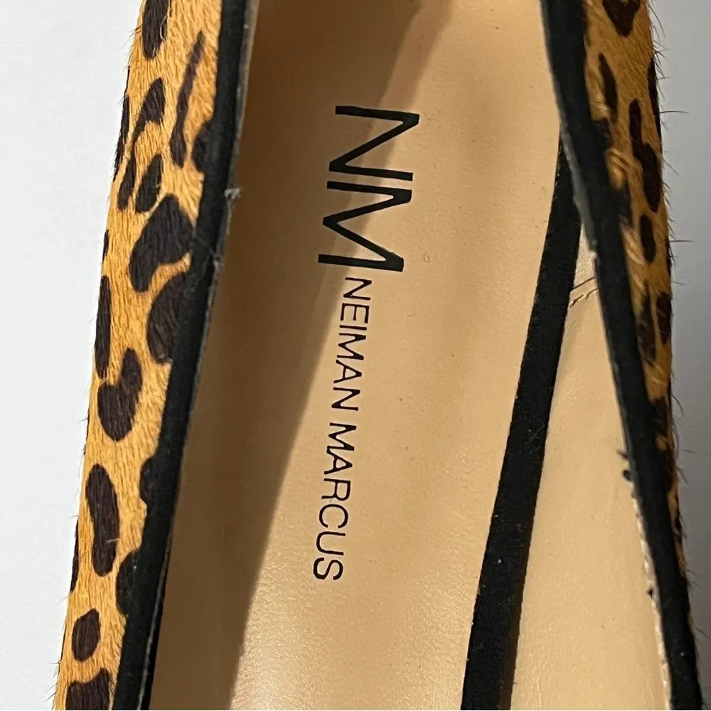 NM Neiman Marcus Calf Hair Kitten Heel Pumps - Image 4