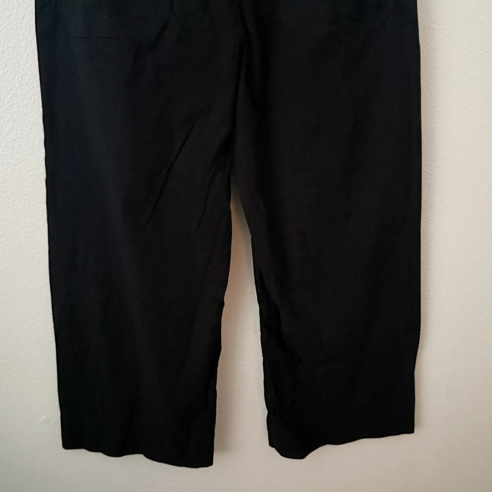 MAEVE x ANTHROPOLOGIE | The Colette Magic Fabric Crop Wide-Leg Pants Black | 34T - Image 7