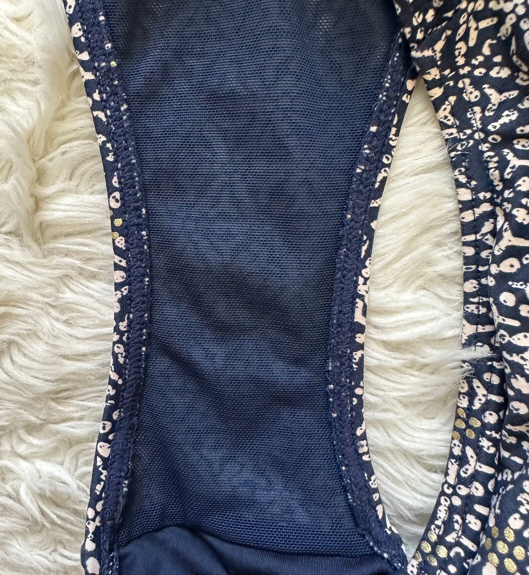 Nip Tuck Swim  Nautical Foil Joanne Swimsuit Tummy Control Navy 10 - Image 9