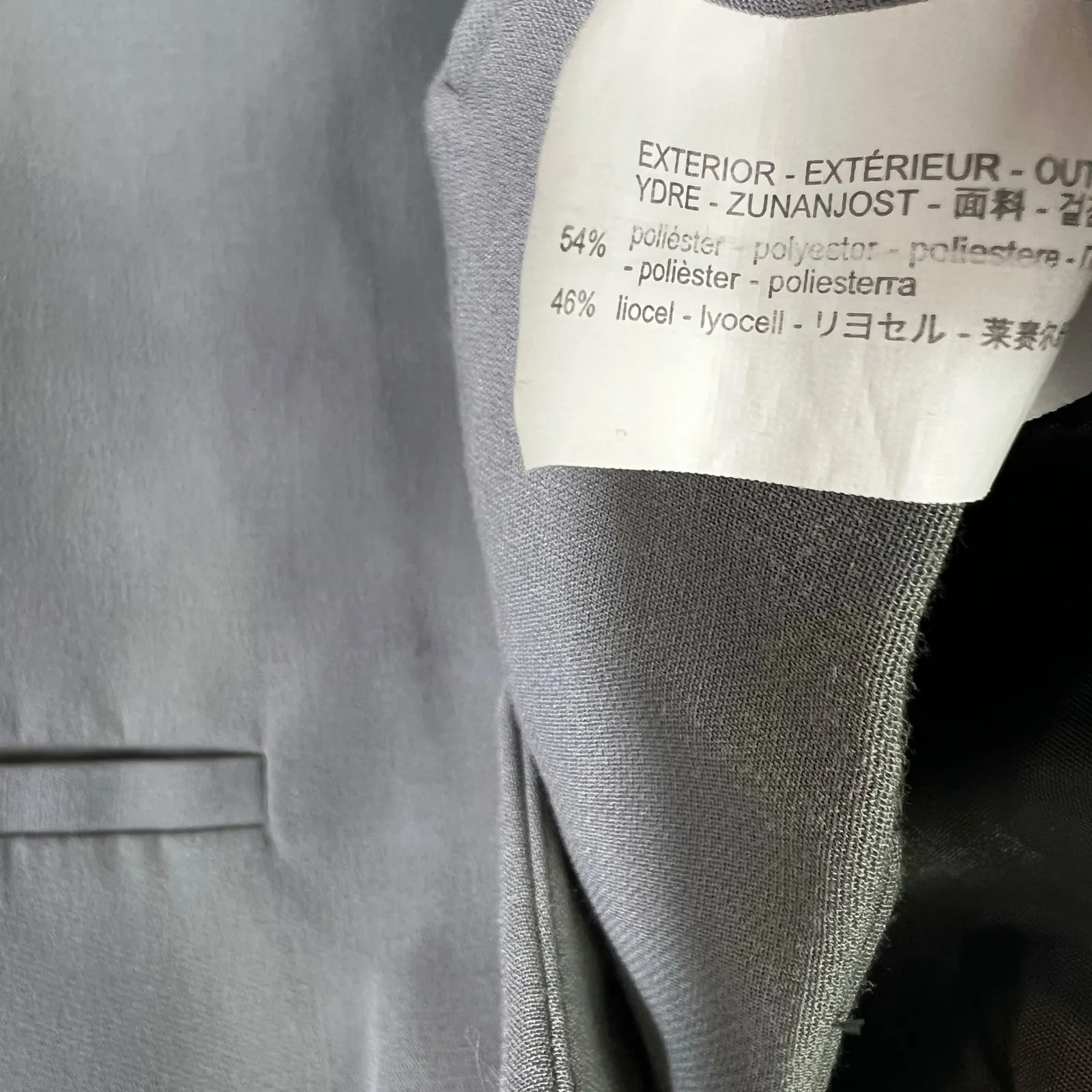 NWT Zara Tailored Vest Womens M Gray Minimalist Workwear Chic Corporate Career - Image 6