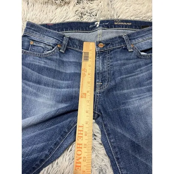 7 for all Mankind‎ Jeans Womens 30 Roxanne Ankle Mid Rise Medium Wash Denim Blue - Image 6