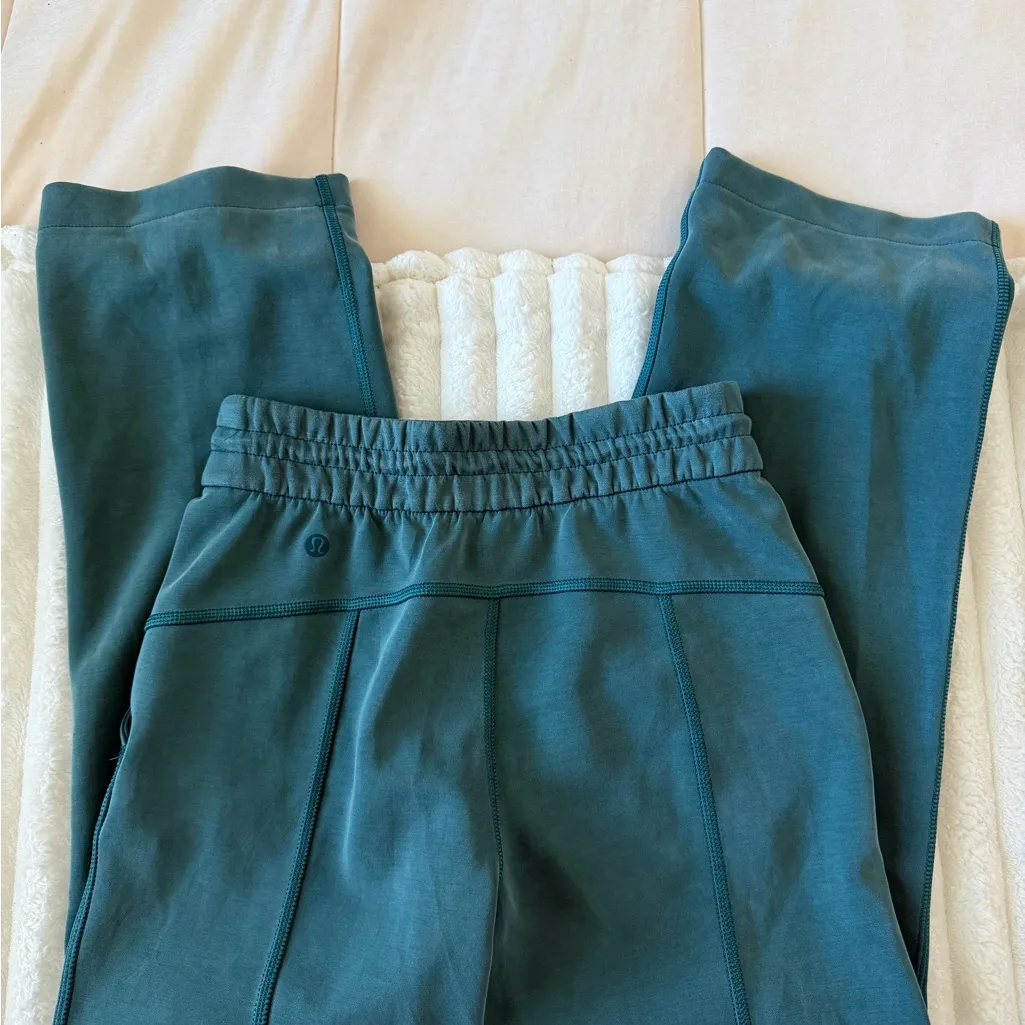 Lululemon Softstreme High-Rise Straight Leg Crop Storm Teal size 2 - Image 11