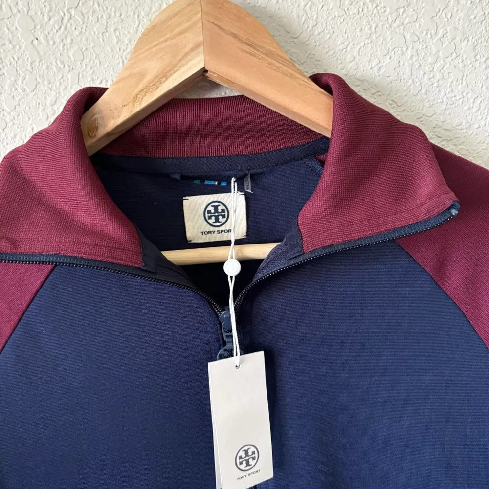 Tory Burch Sport Color Block Zip Track Jacket XS - Image 3