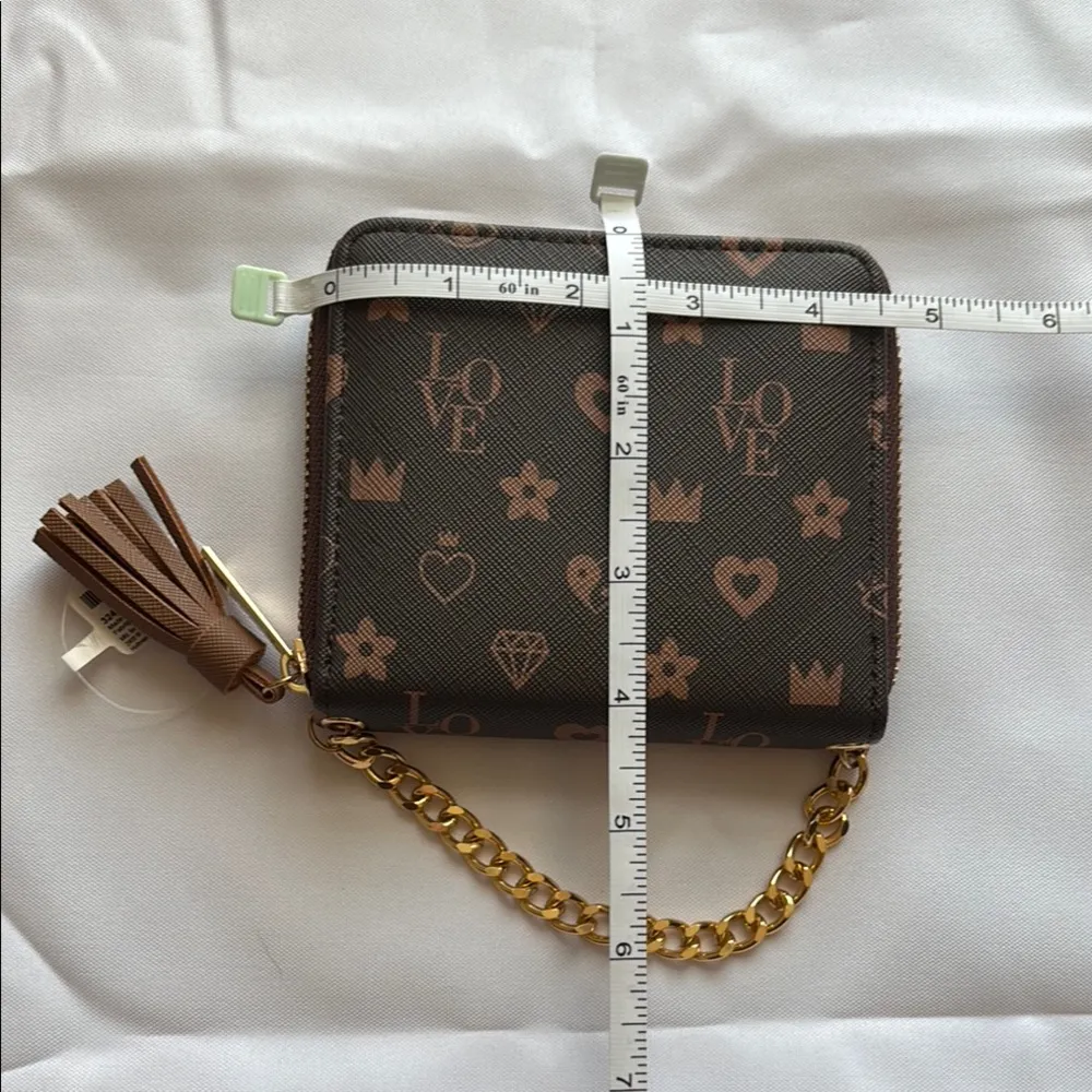 Claire’s Status Icons Zip Around Wallet Brown - Image 6