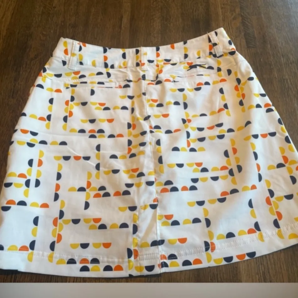 Slazenger White Skort Gum Drop Pattern Blue Orange Yellow - size 2 - Image 6