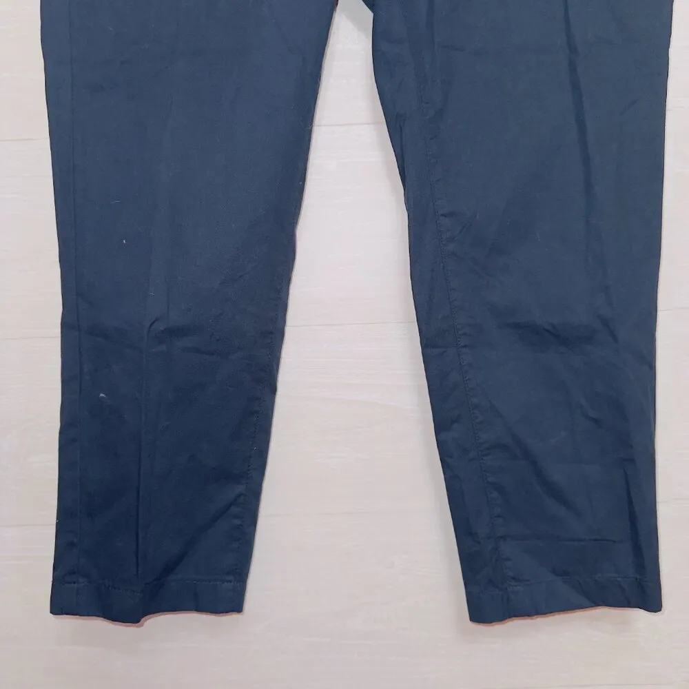 BlankNYC Dark Navy Blue Flat Front High Waisted Ankle Length Pants size 31 - Image 3