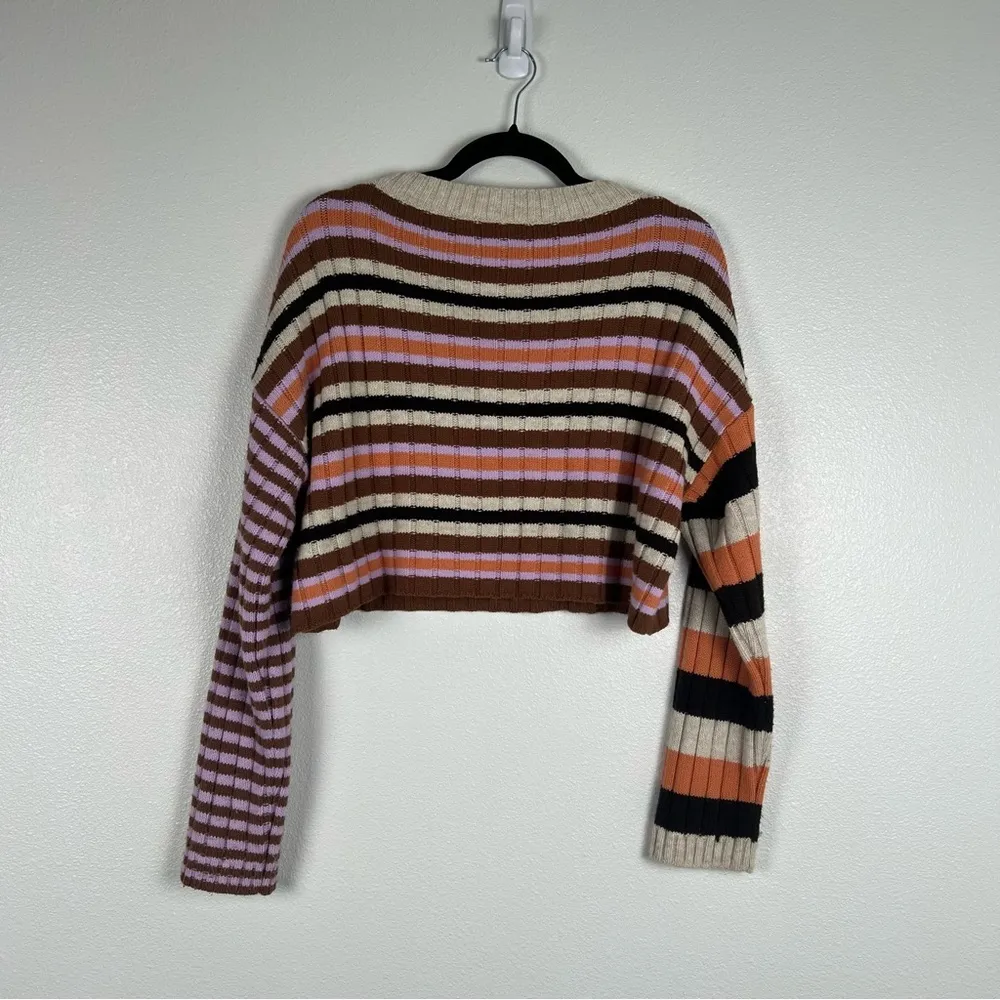 Urban Outfitters BDG Mixed Stripe V Neck Sweater‎ - Image 7