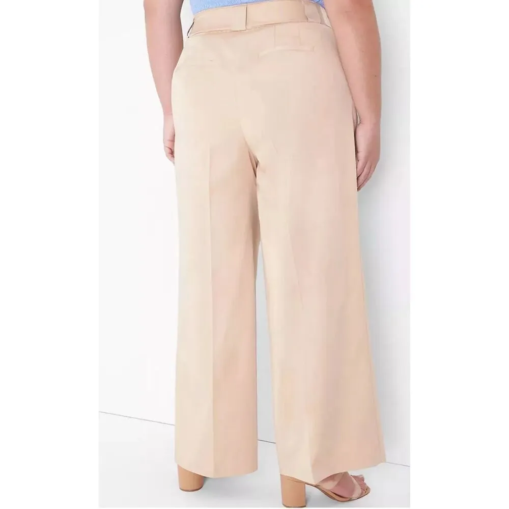 NWT Lane Bryant Chino Collection Wide Leg Pants Size  22 Mid-Rise Regular Stretc - Image 2