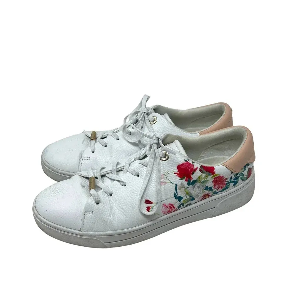 Ted Baker Hayiden Metropolis Cupsole Trainer Sneakers in‎ White Size 8.5 - Image 5