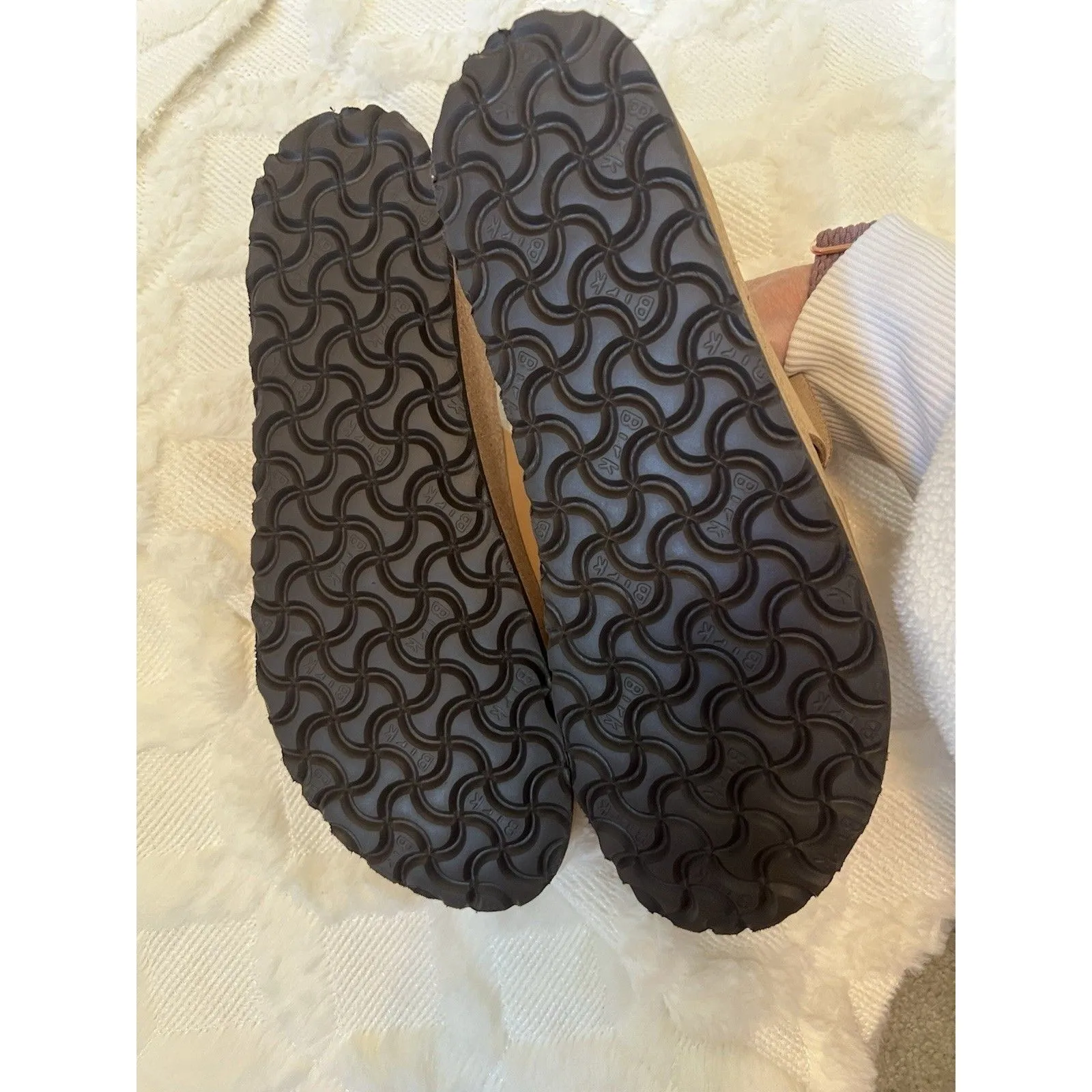 Birkenstock Almina Nubuck Leather Wide Straps Platform Size 40 Women’s 9-9.5 - Image 13