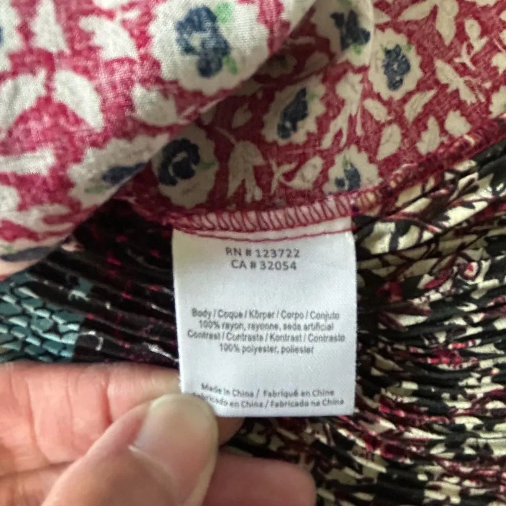 Anthropologie One September Sleeveless Printed Blouse Women’s Size S – Pre-Owned - Image 3