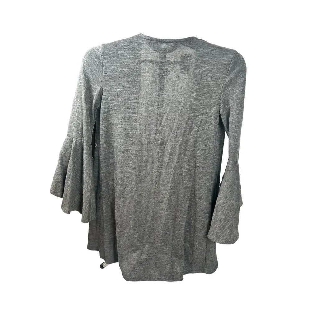 Lauren Conrad 3/4 Flare Sleeve Cardigan size XS gray - Image 2