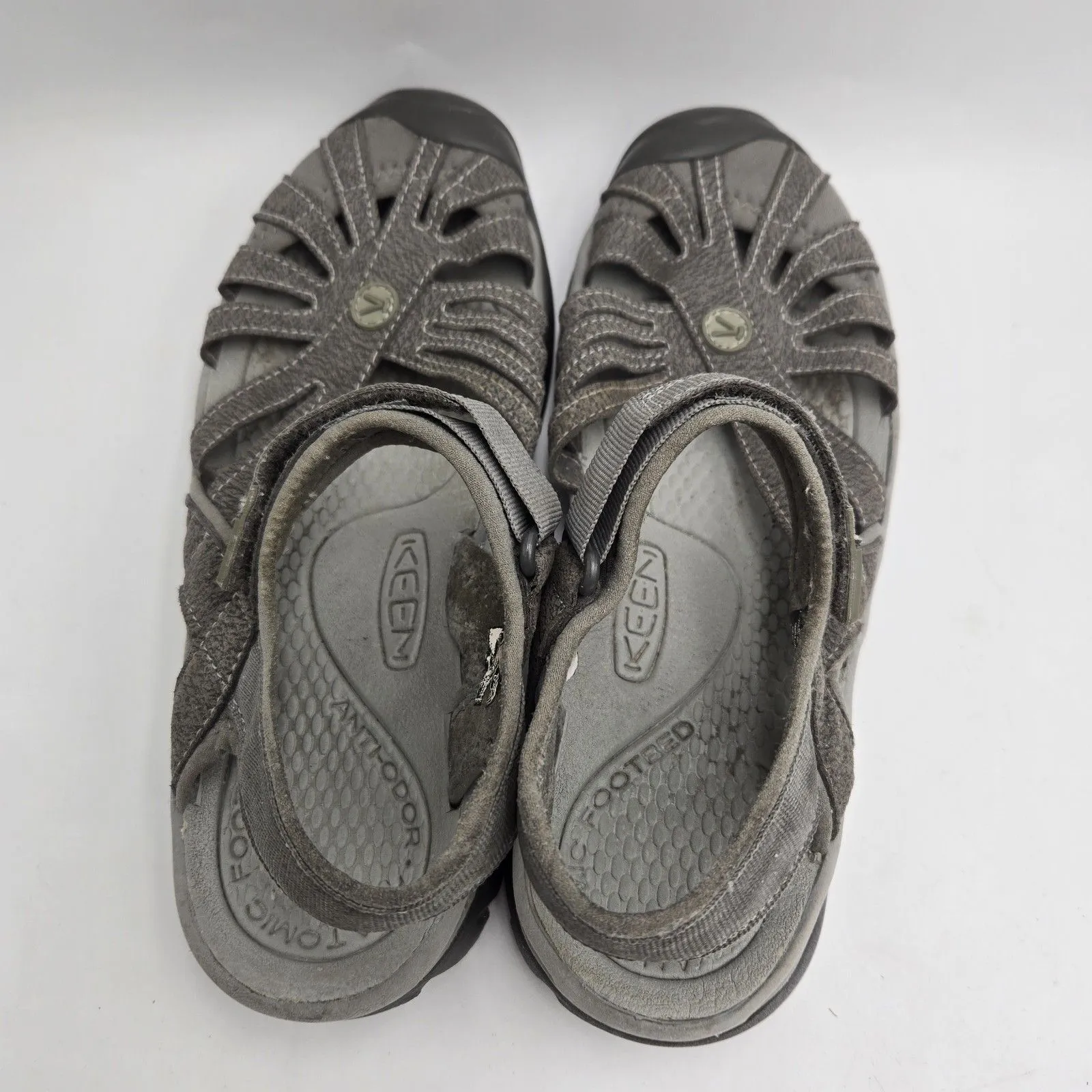 KEEN Rose Sandals Women US 7 Waterproof Washable Hiking Outdoor Sandals Gray EUC - Image 6