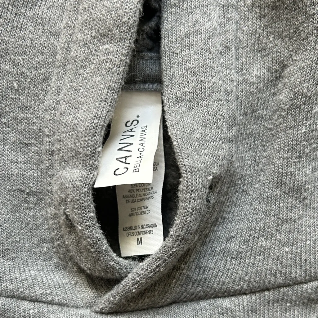 Bella Canvas Gray Graphic Hoodie - Image 2