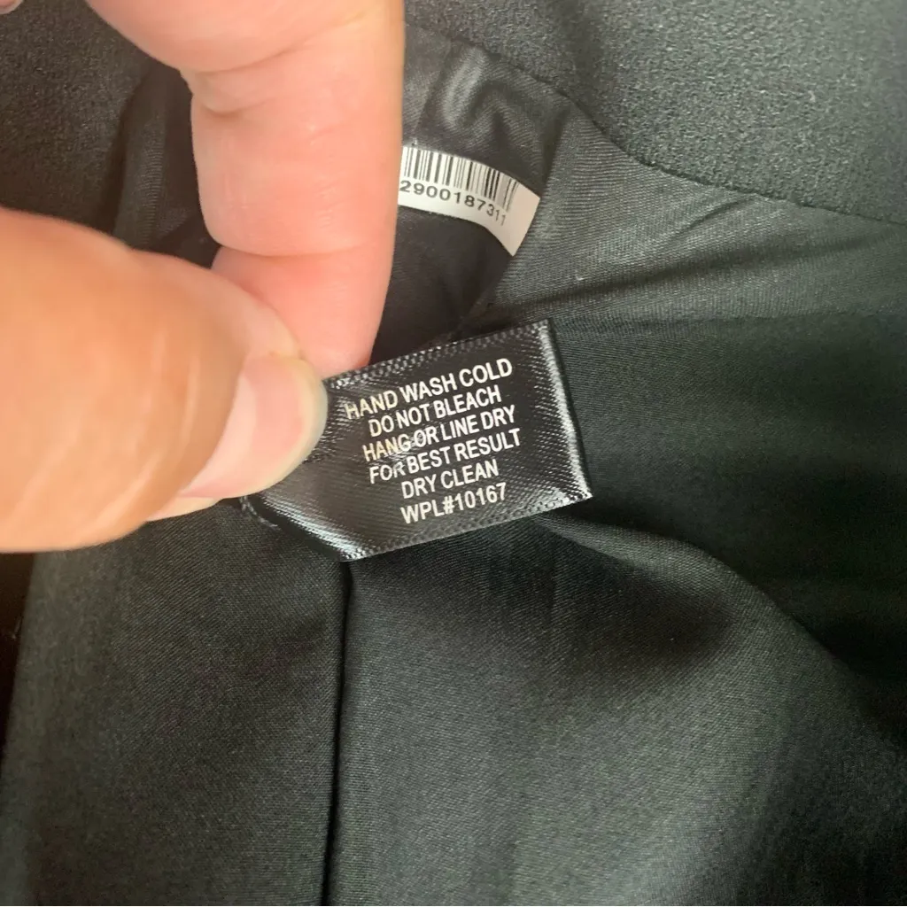 Aqua size small Black Blazer suit jacket women's Gold Buttons business professio - Image 4