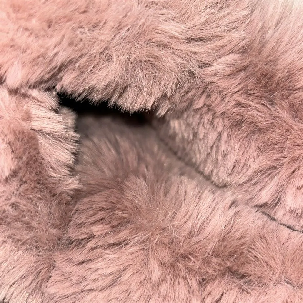Women’s Faux Fur Pink Fanny Pack - Image 3