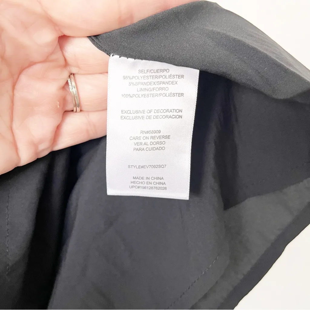 Every Sequin Collared Button Down Mini Dress in Black Size XS - Image 7